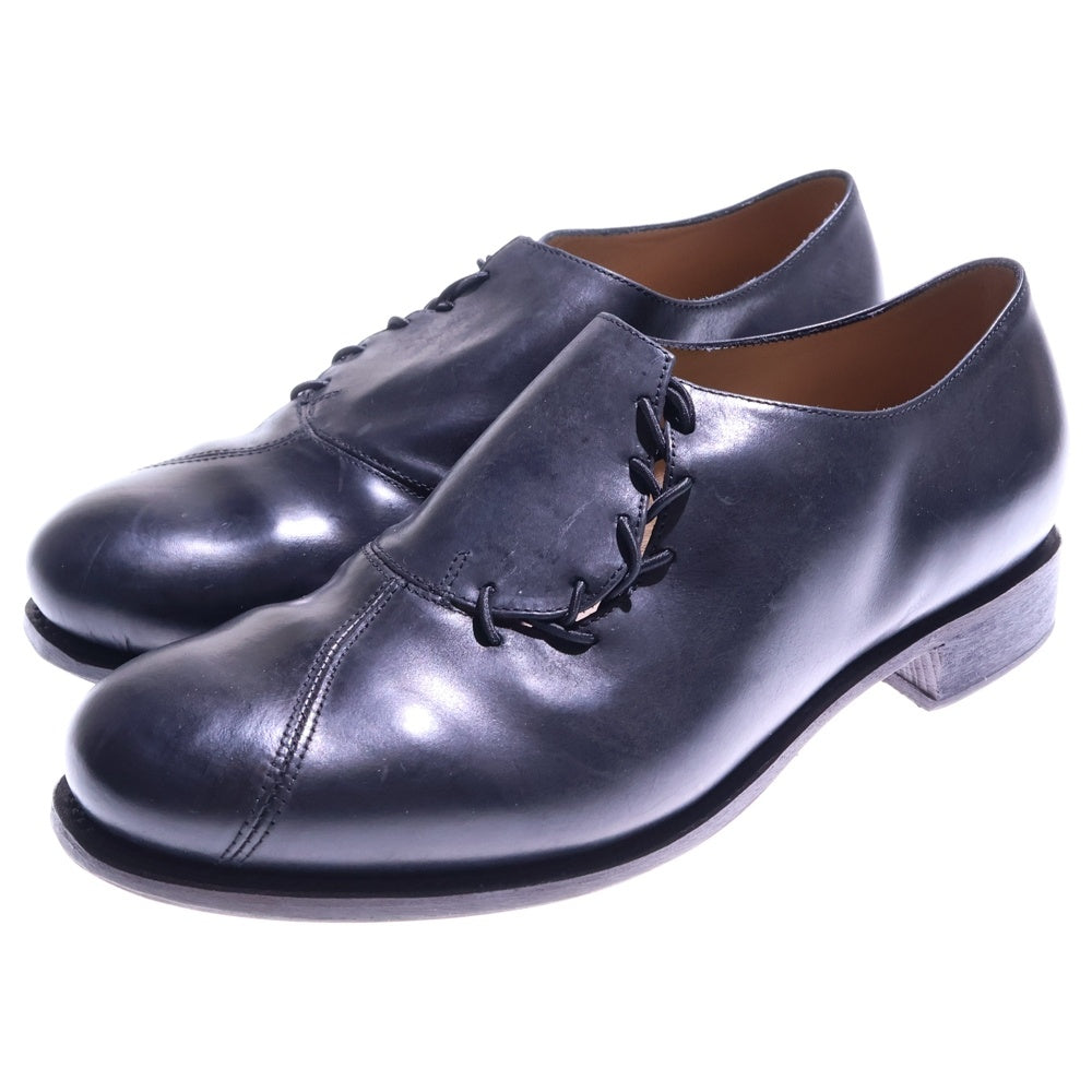 Yohji Yamamoto(ヨウジヤマモト) × CHEREVICHKIOTVICHKI WAXED CALF PATCHWORK SHOES シェレヴィッキオヴィッキ レザー レースアップシューズ ブラック