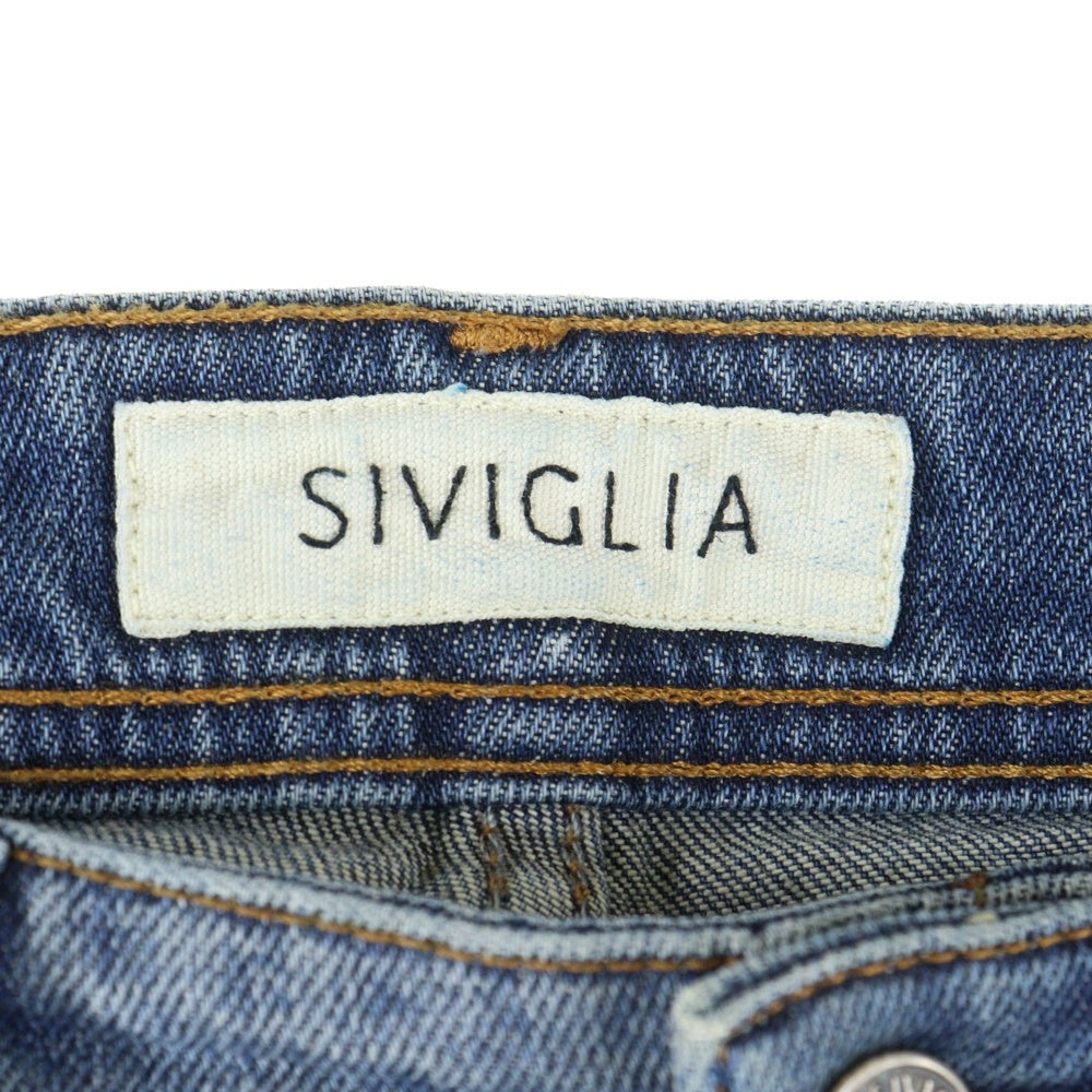SIVIGLIA(シヴィリア) バックパッチ デニムパンツ 222J MQ200D 80340 インディゴ