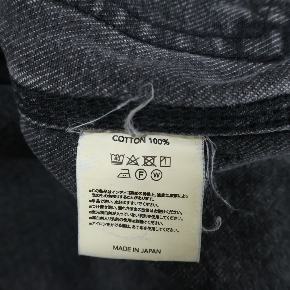 DAIRIKU(ダイリク) 19SS VINTAGE COVER ALL ヴィンテージカバーオール フロントボタン デニムカバーオール ブラック