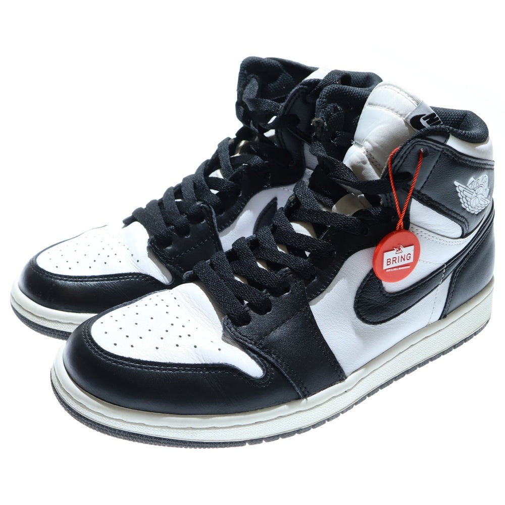 NIKE(ナイキ) AIR JORDAN 1 RETRO HIGH OG BLACK WHITE PANDA 555088-010 エアジョーダン 1 レトロ ハイカットスニーカー シューズ ホワイト/ブラック US9/27.0cm