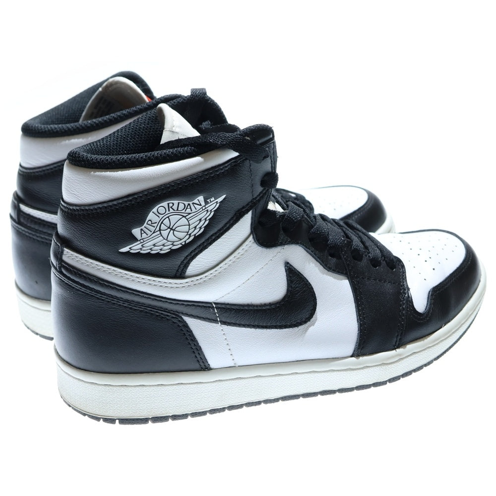 NIKE(ナイキ) AIR JORDAN 1 RETRO HIGH OG BLACK WHITE PANDA 555088-010 エアジョーダン 1 レトロ ハイカットスニーカー シューズ ホワイト/ブラック US9/27.0cm