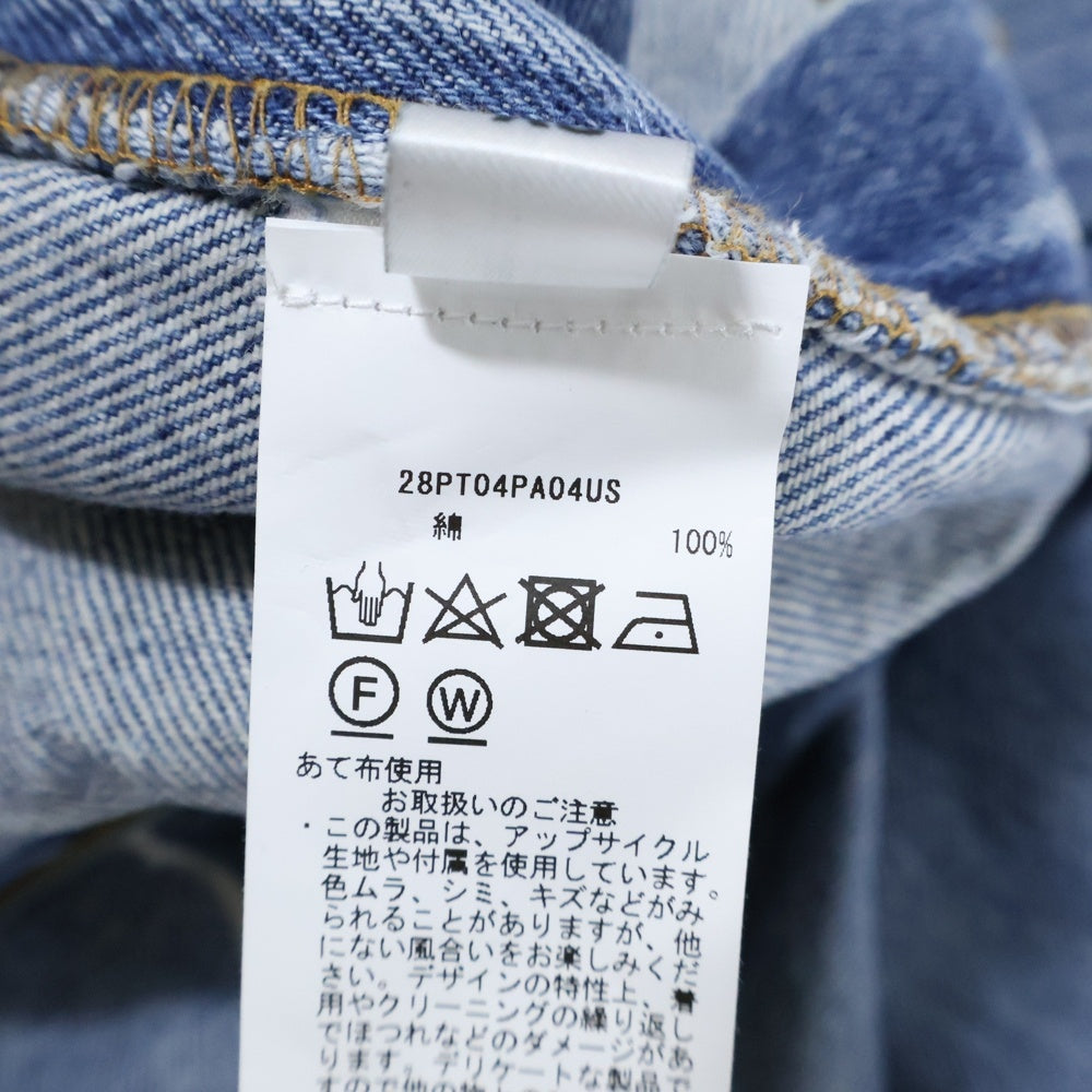 PROTOTYPES(プロトタイプス) NEW DENIM PANTS ニューデニムパンツ ジップフライ ワイドデニムパンツ 28PT04PA04US インディゴ