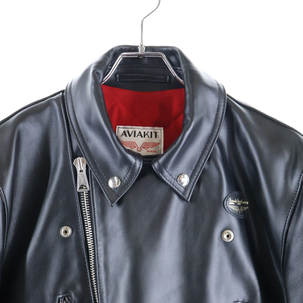 Lewis Leathers(ルイスレザー) 391TH TIGHT FIT LIGHTNING HORSE HIDE ホースハイド タイトフィット ダブルライダースジャケット ブラック