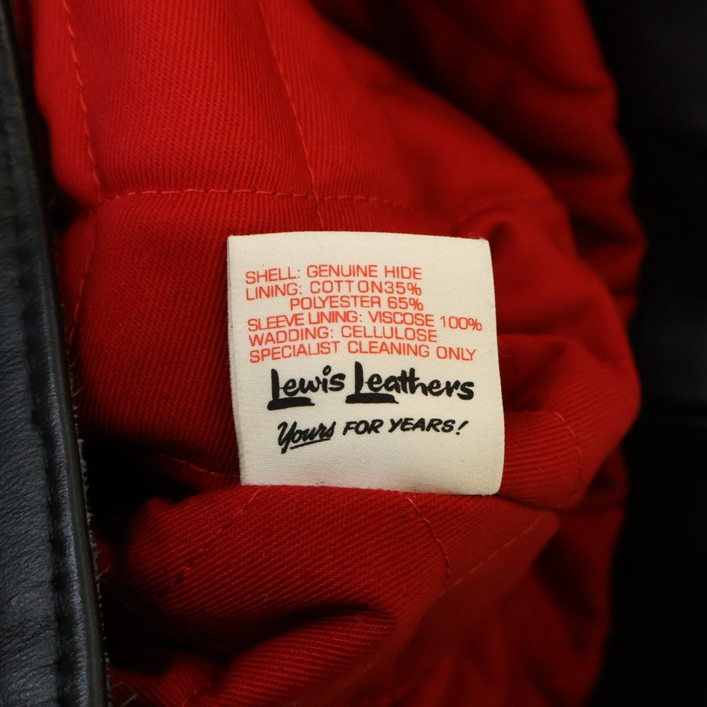 Lewis Leathers(ルイスレザー) 391TH TIGHT FIT LIGHTNING HORSE HIDE ホースハイド タイトフィット ダブルライダースジャケット ブラック