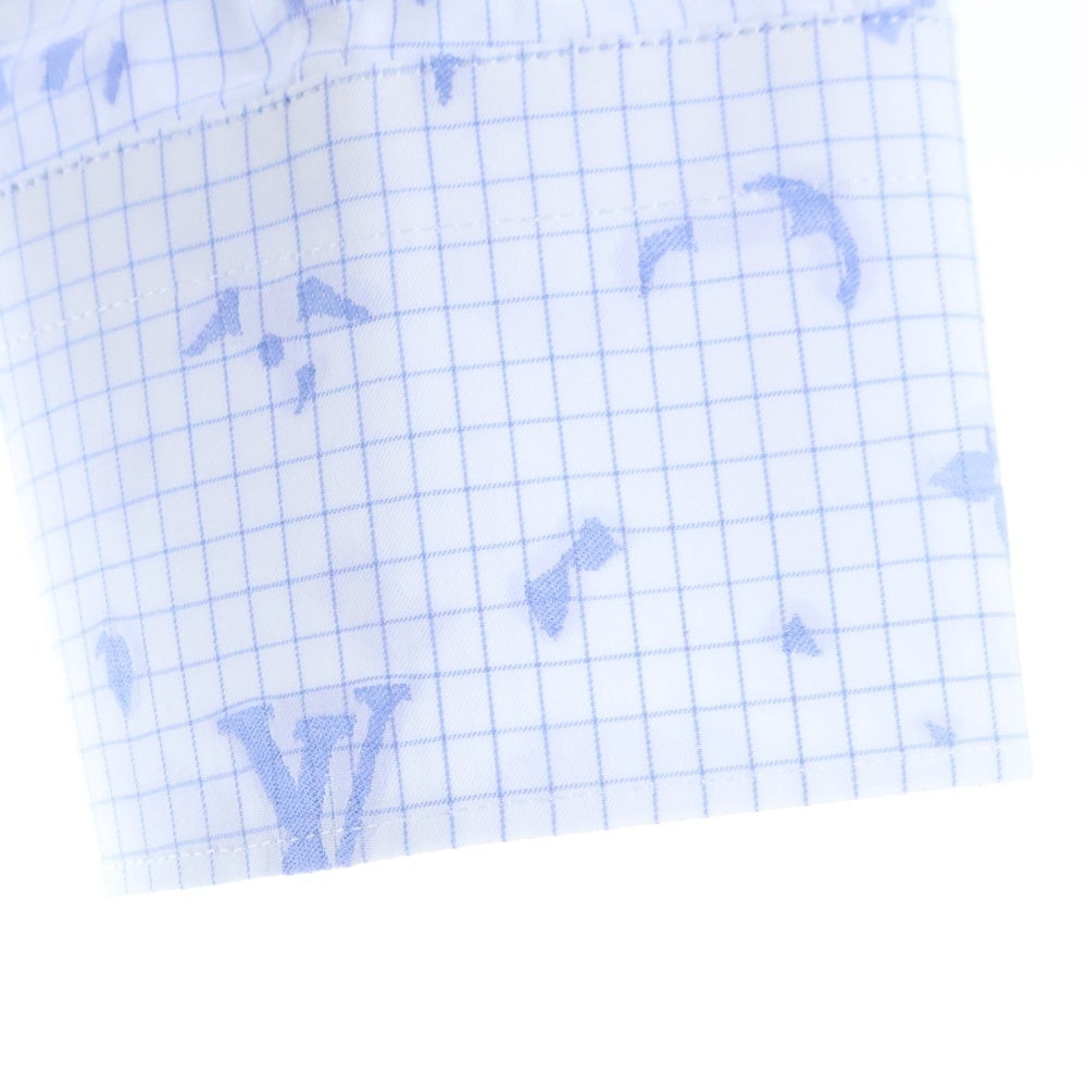 LOUIS VUITTON(ルイヴィトン) 19AW モノグラムデザイン 長袖シャツ ロングスリーブ ホワイト RM192Q OSF HHS41W