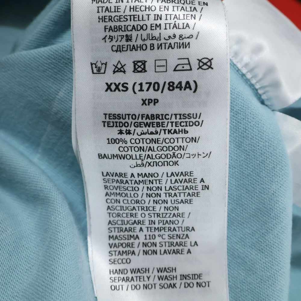 GUCCI(グッチ) アップルプリント クルーネック 半袖Tシャツ カットソー ライトブルー 703439