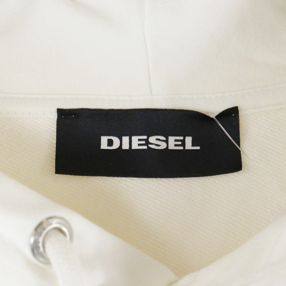 DIESEL(ディーゼル) フロントロゴ フーディ プルオーバーパーカー ホワイト 00SGUW-0KAXU