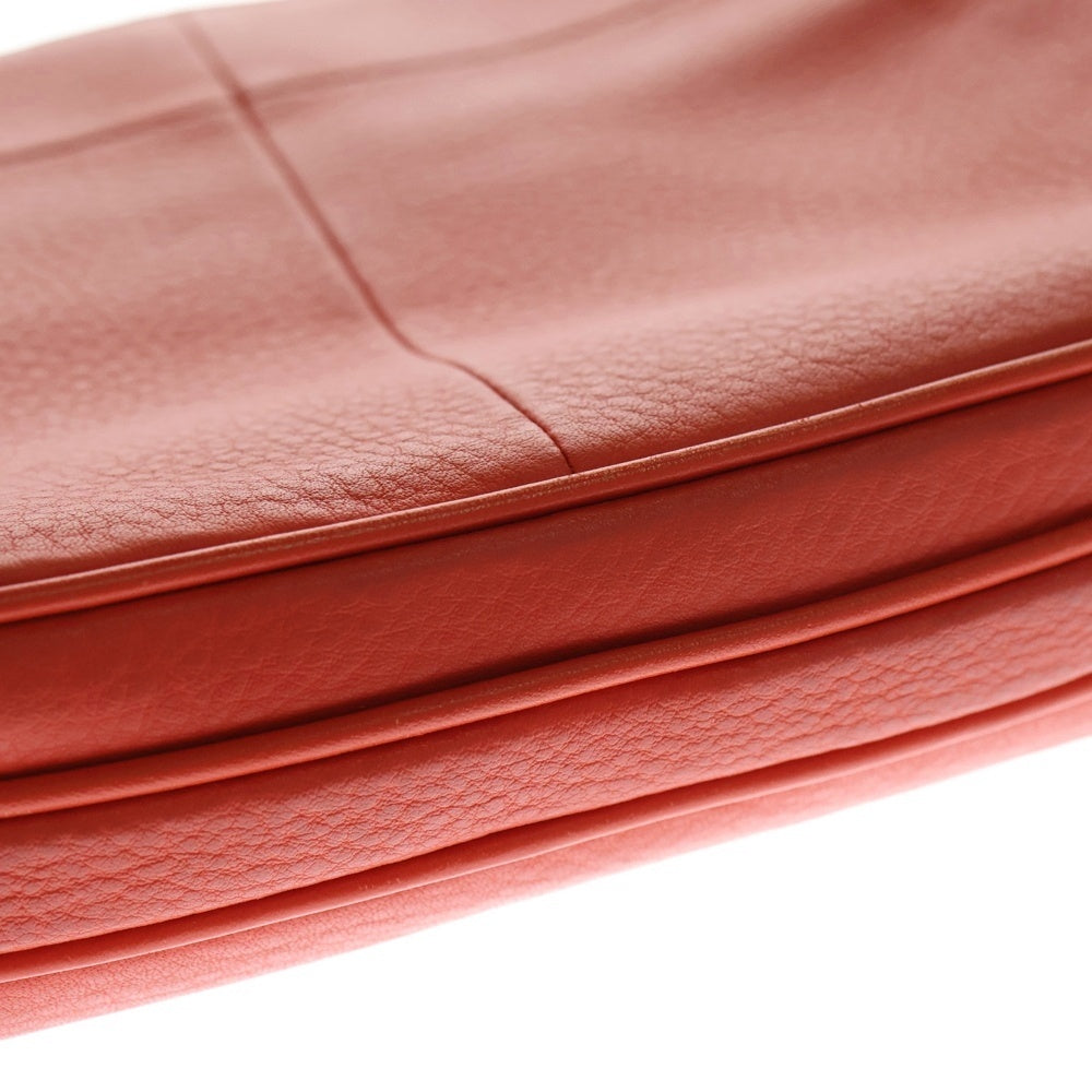 TORY BURCH(トリー バーチ) Tロゴ レザー チェーン ショルダーバッグ レッド レディース