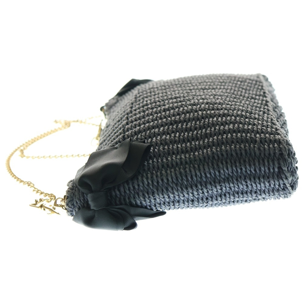 ANTEPRIMA(アンテプリマ) MIST 編込 チェーンショルダーバッグ ネイビー レディース