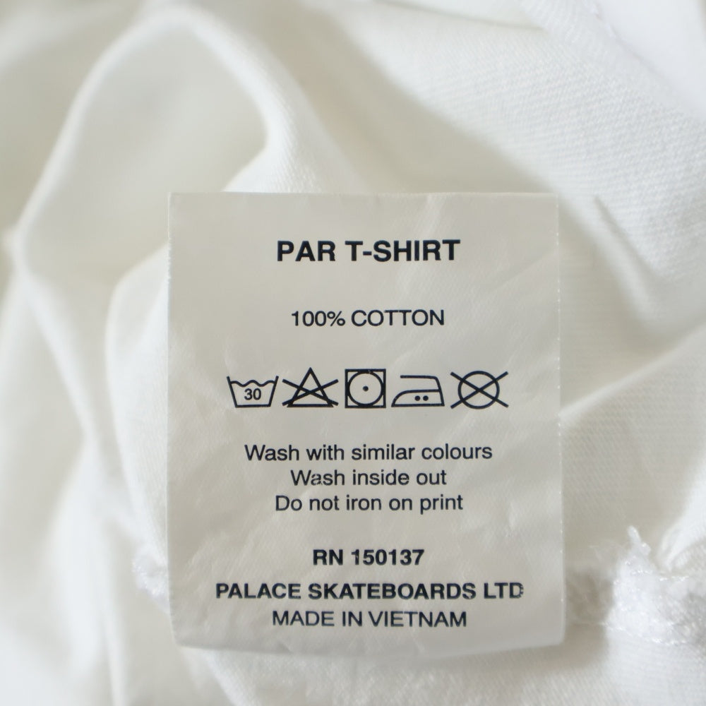 Palace Skateboards(パレススケートボーズ) 19AW Par T-SHIRT パープリント クルーネック 半袖Tシャツ カットソー ホワイト