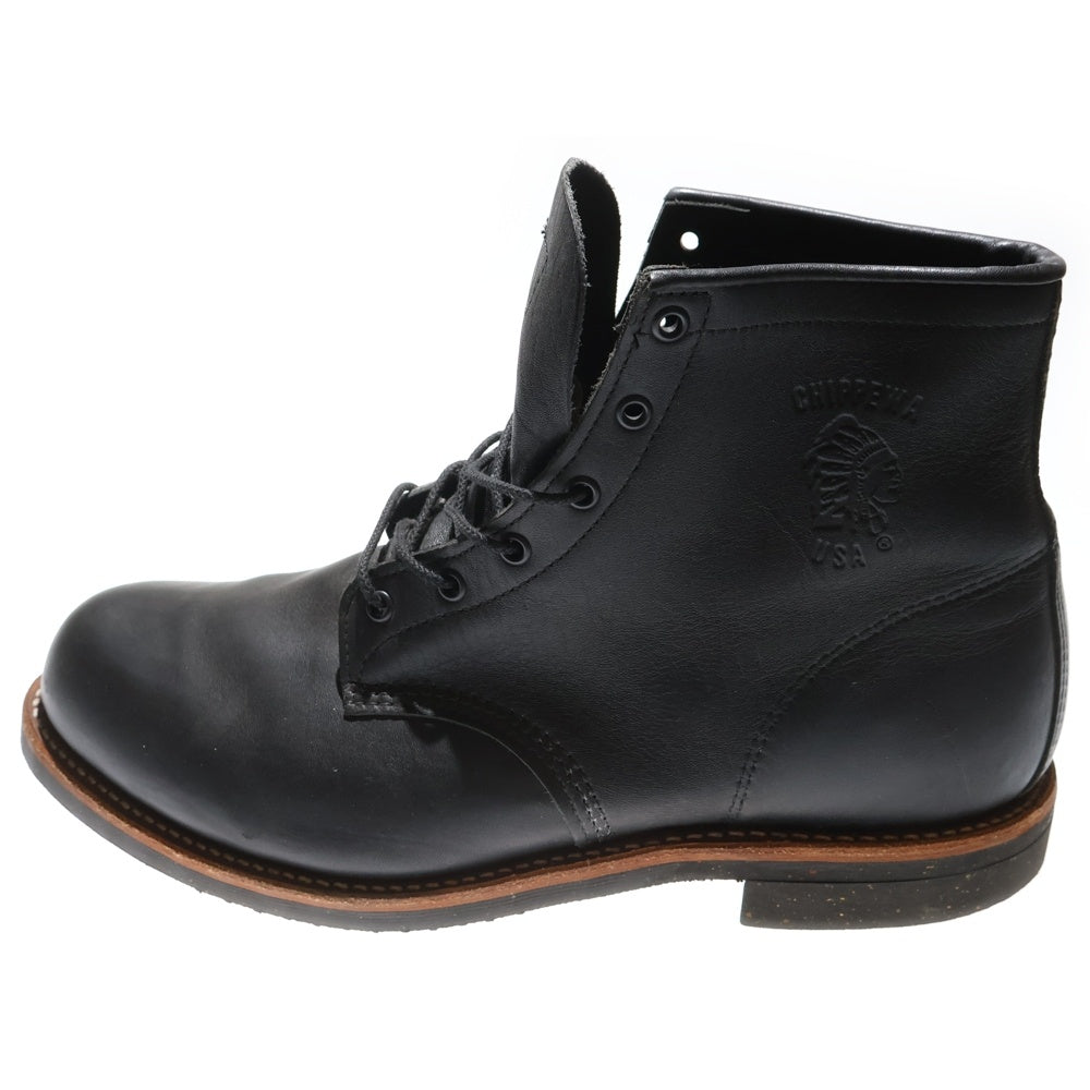 CHIPPEWA(チペワ) ハイカットレザーレースアップ ブーツ シューズ 91113-12239603 ブラック