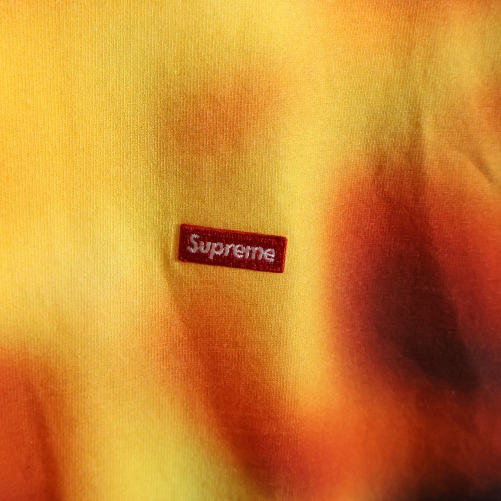 SUPREME(シュプリーム) 23SS Small Box Tee Flames スモールボックスロゴ フレイム柄 クルーネック 半袖Tシャツ カットソー レッド/イエロー