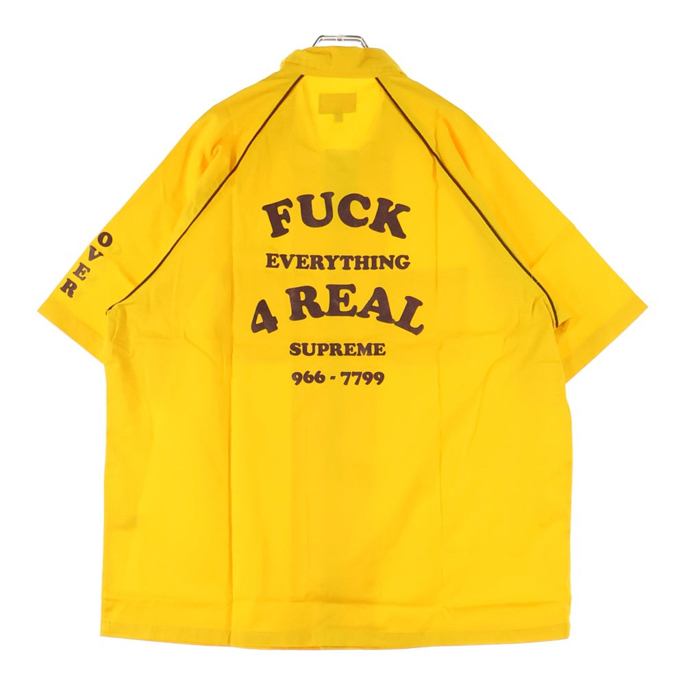 SUPREME(シュプリーム) 22SS Fuck Everything S/S Work Shirt ファック エブリシング 半袖ワークシャツ イエロー