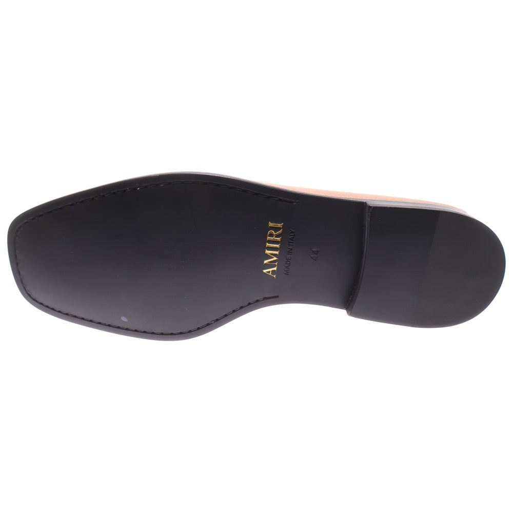 AMIRI(アミリ) 25SS MA SLIP ON LOAFER ロゴチェーン スリッポン ローファー レザーシューズ ベージュ