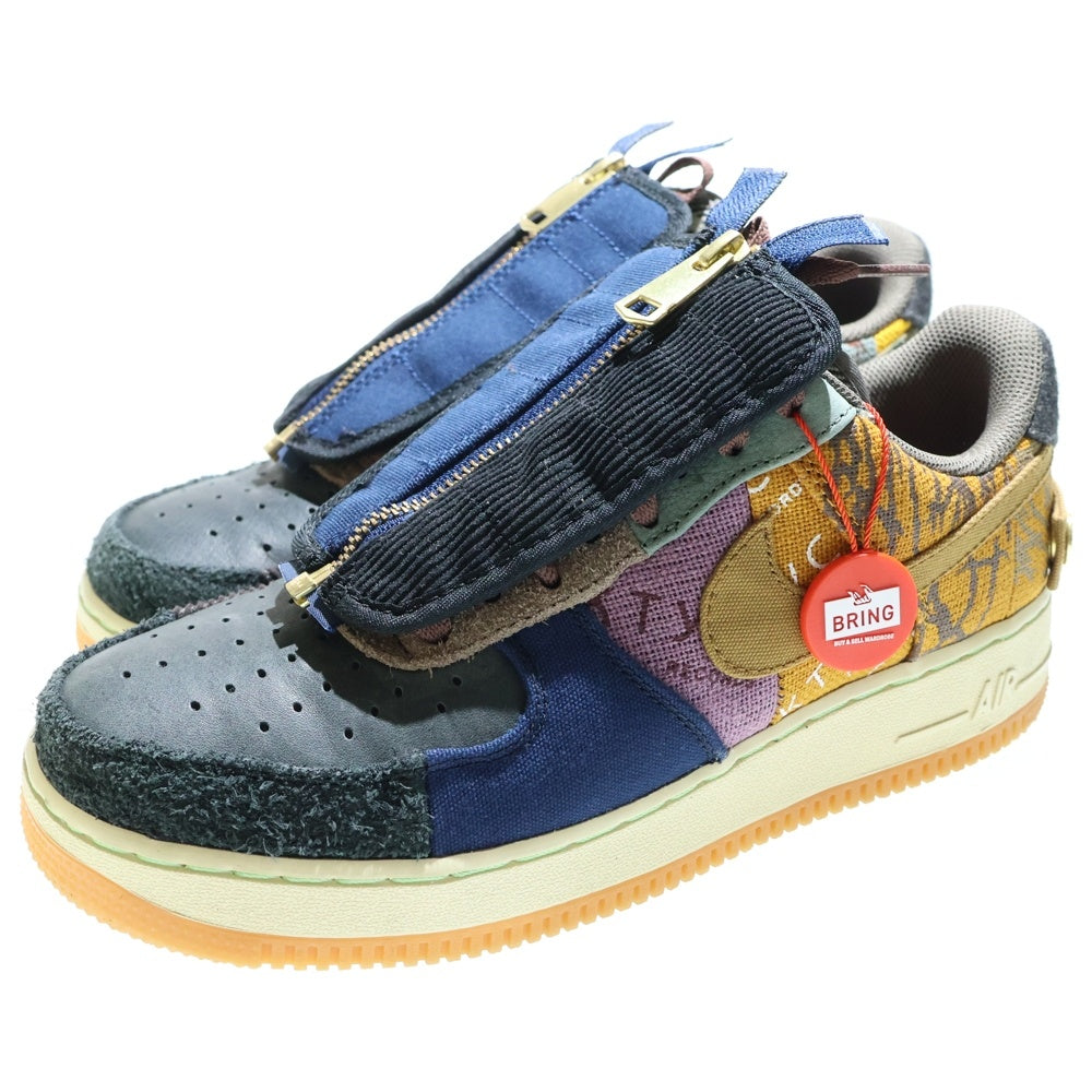 NIKE(ナイキ) ×TRAVIS SCOTT AIR FORCE 1 LOW CACTUS JACK トラヴィススコット エアフォース1 カクタスジャック ローカットスニーカー マルチ US8.5/26.5cm CN2405‐900