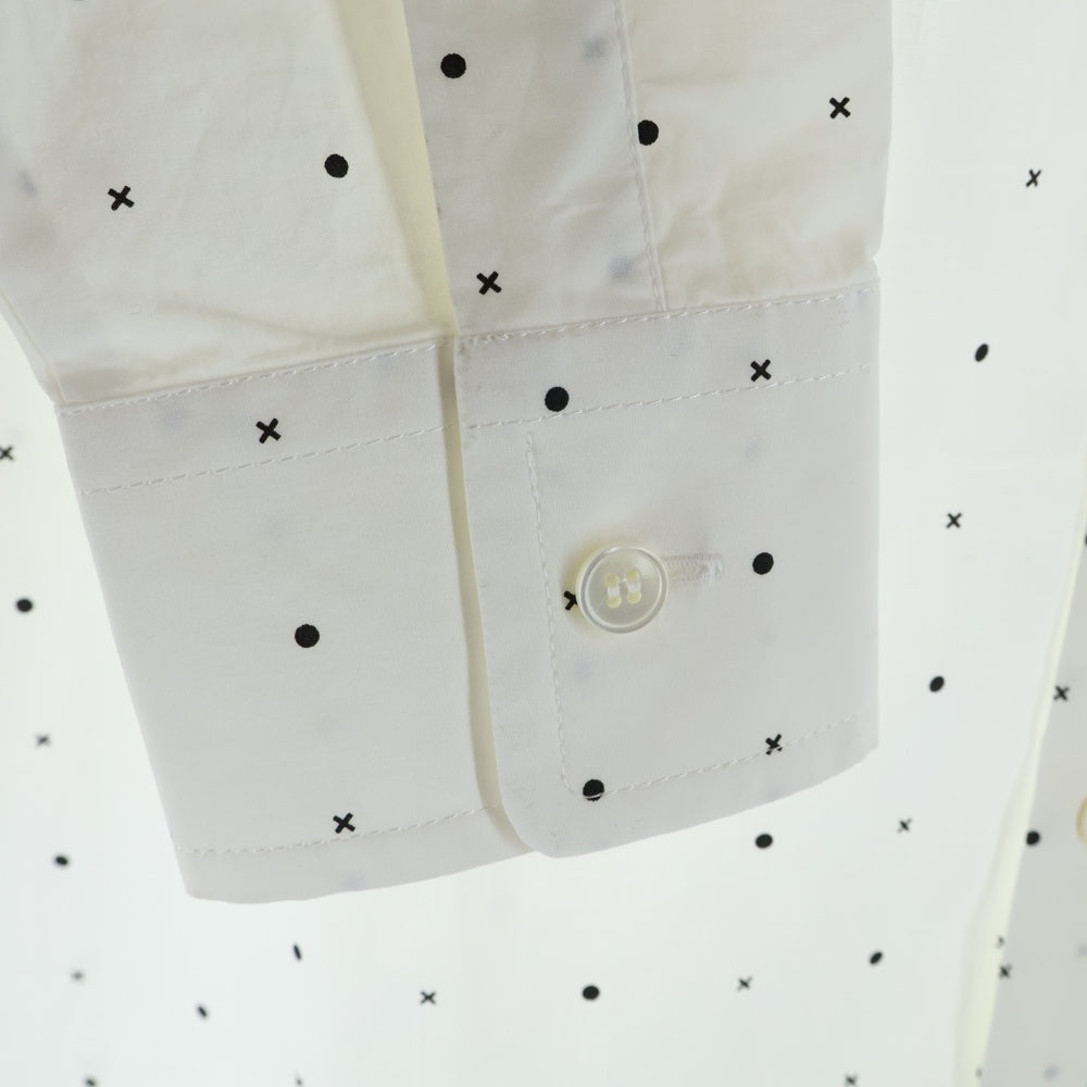 MM6 Maison Margiela(エムエムシックスメゾンマルジェラ) 23AW ドット柄 コットン 長袖シャツ ロングスリーブ ホワイト S52DT0014