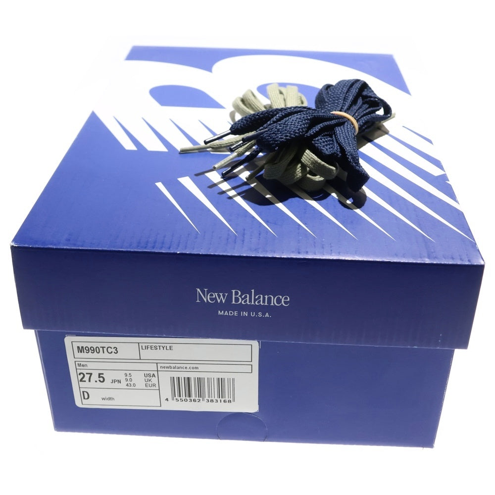 New Balance(ニューバランス) M990TC3 V3 ローカットスニーカー カーキ/ブラック US9.5/27.5cm