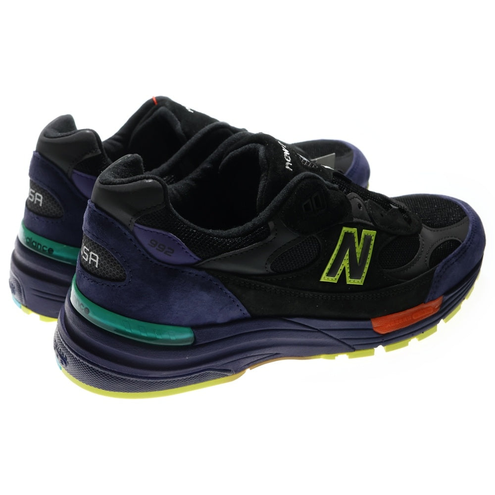 New Balance(ニューバランス) M992LT USA製 スウェード ローカットスニーカー ブラック/パープル US9.5/27.5cm