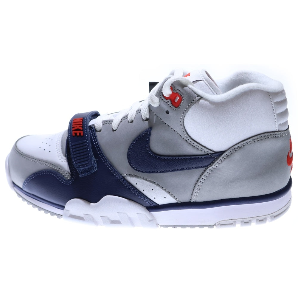 NIKE(ナイキ) AIR TRAINER 1 Midnight Navy エアトレーナー ミッドカットスニーカー グレー/ネイビー US10/28.0cm DM0521-101