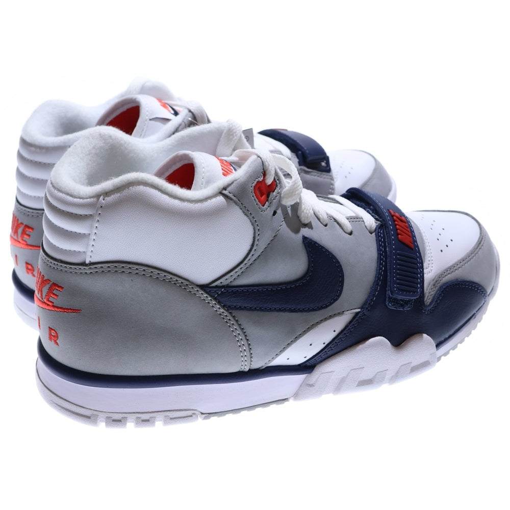 NIKE(ナイキ) AIR TRAINER 1 Midnight Navy エアトレーナー ミッドカットスニーカー グレー/ネイビー US10/28.0cm DM0521-101