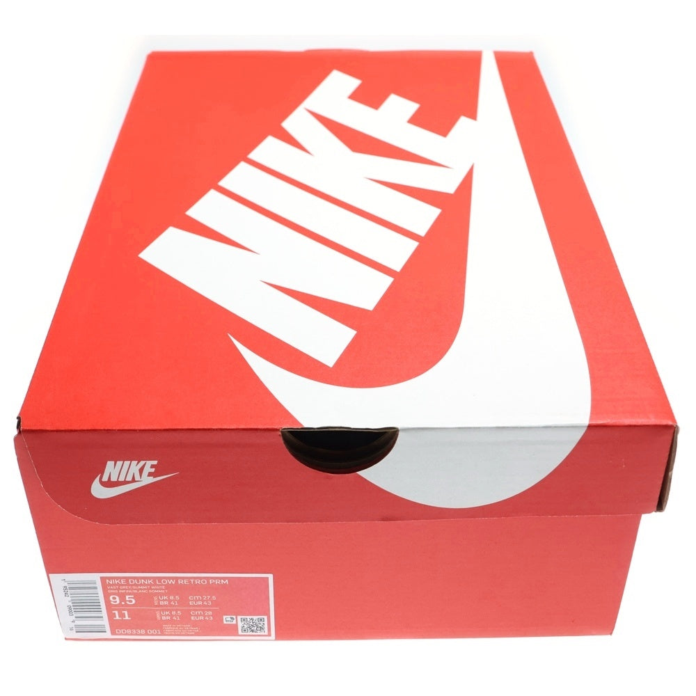 NIKE(ナイキ) DUNK LOW RETRO PRM ダンク ローカットスニーカー グレー US9.5/27.5cm DD8338-001