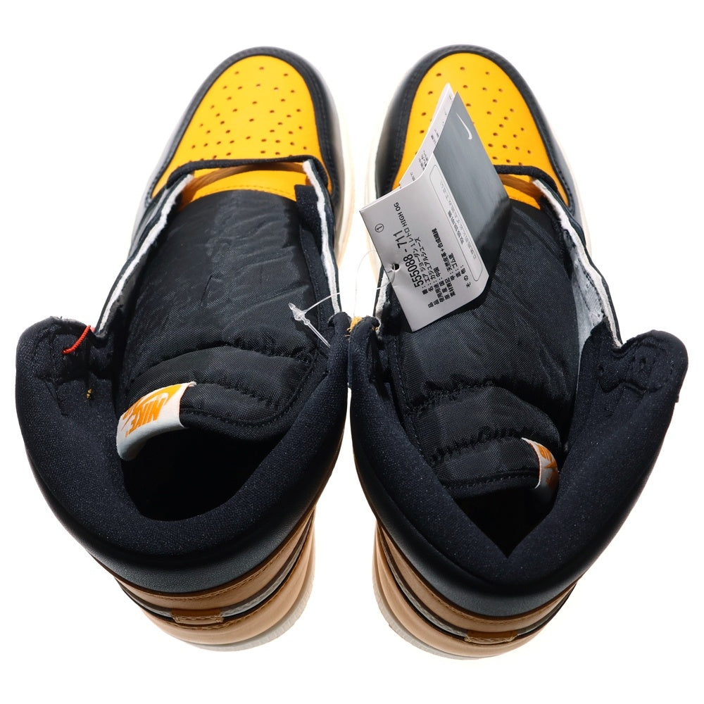NIKE(ナイキ) AIR JORDAN 1 RETRO HIGH OG Taxi エアジョーダンワン レトロ タクシー ハイカットスニーカー イエロー/ブラック US9.5/27.5cm 555088-711