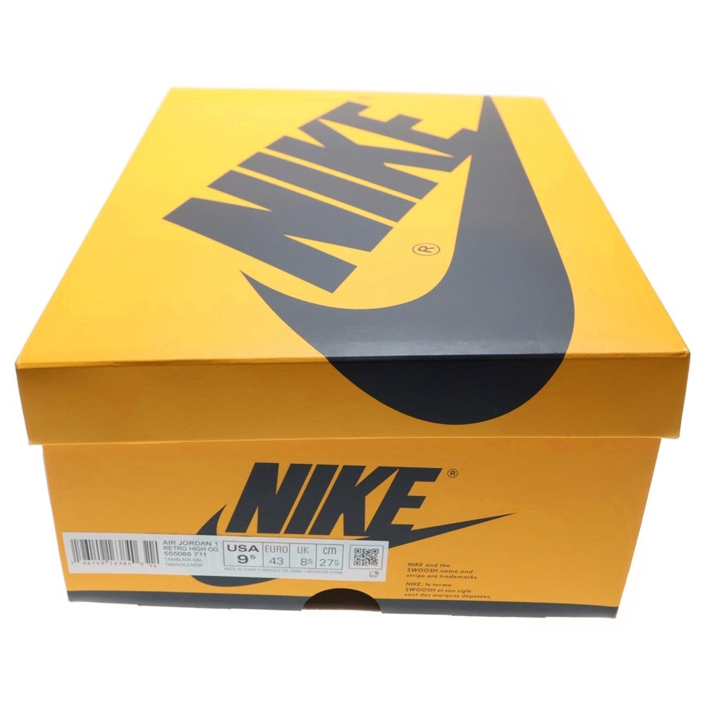 NIKE(ナイキ) AIR JORDAN 1 RETRO HIGH OG Taxi エアジョーダンワン レトロ タクシー ハイカットスニーカー イエロー/ブラック US9.5/27.5cm 555088-711