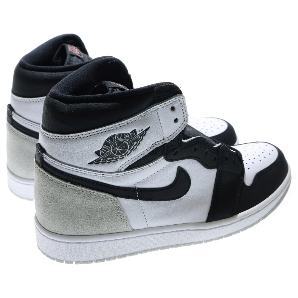 NIKE(ナイキ) AIR JORDAN 1 HIGH OG Bleached Coral エアジョーダンワン ブリーチド コーラル ハイカットスニーカー ホワイト/グレー US9.5/27.5cm 555088-108
