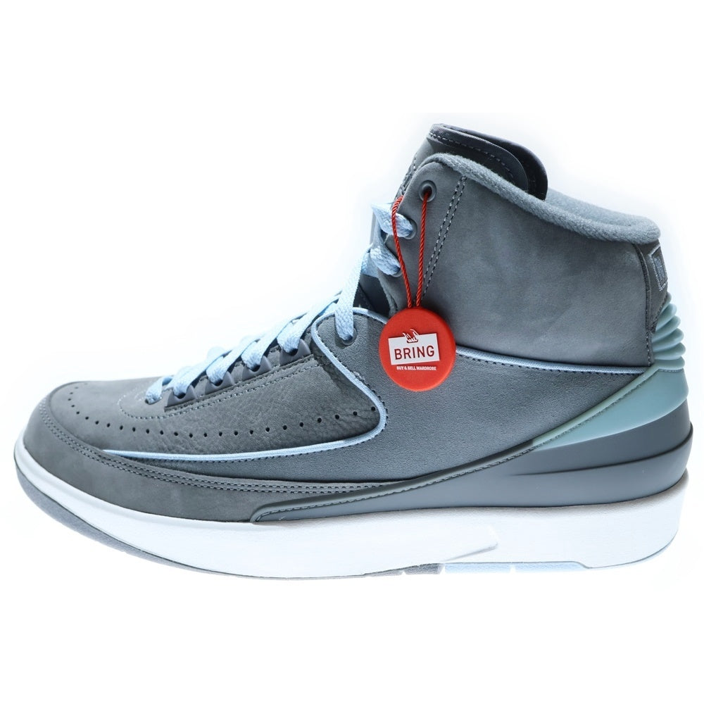 NIKE(ナイキ) WMNS AIR JORDAN 2 RETRO Cool Grey ウィメンズ エアジョーダン レトロ ハイカットスニーカー グレー/ライトブルー US11.5/28.5cm FB8871-041