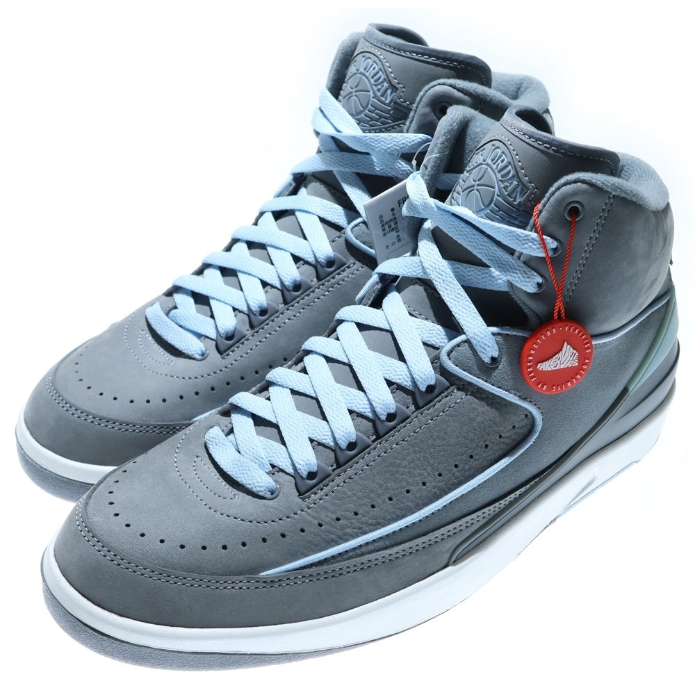 NIKE(ナイキ) WMNS AIR JORDAN 2 RETRO Cool Grey ウィメンズ エアジョーダン レトロ ハイカットスニーカー グレー/ライトブルー US11.5/28.5cm FB8871-041