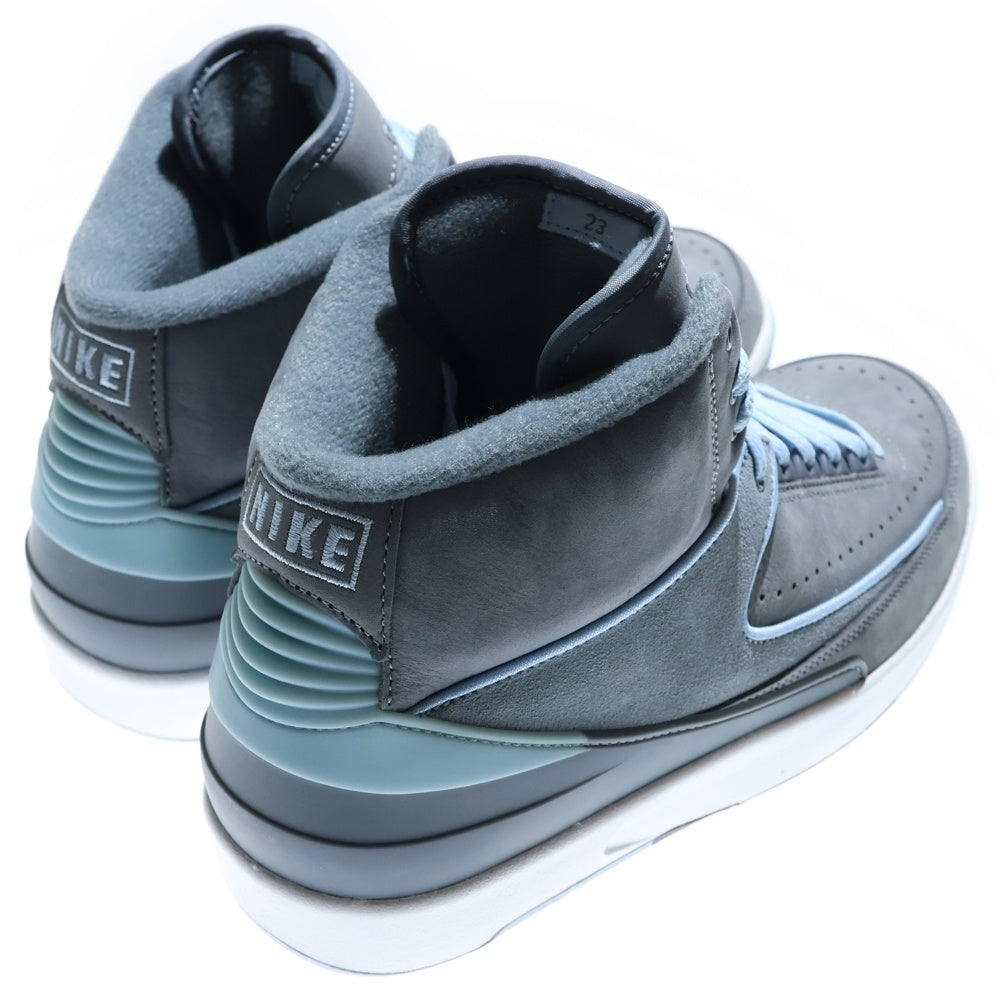 NIKE(ナイキ) WMNS AIR JORDAN 2 RETRO Cool Grey ウィメンズ エアジョーダン レトロ ハイカットスニーカー グレー/ライトブルー US11.5/28.5cm FB8871-041