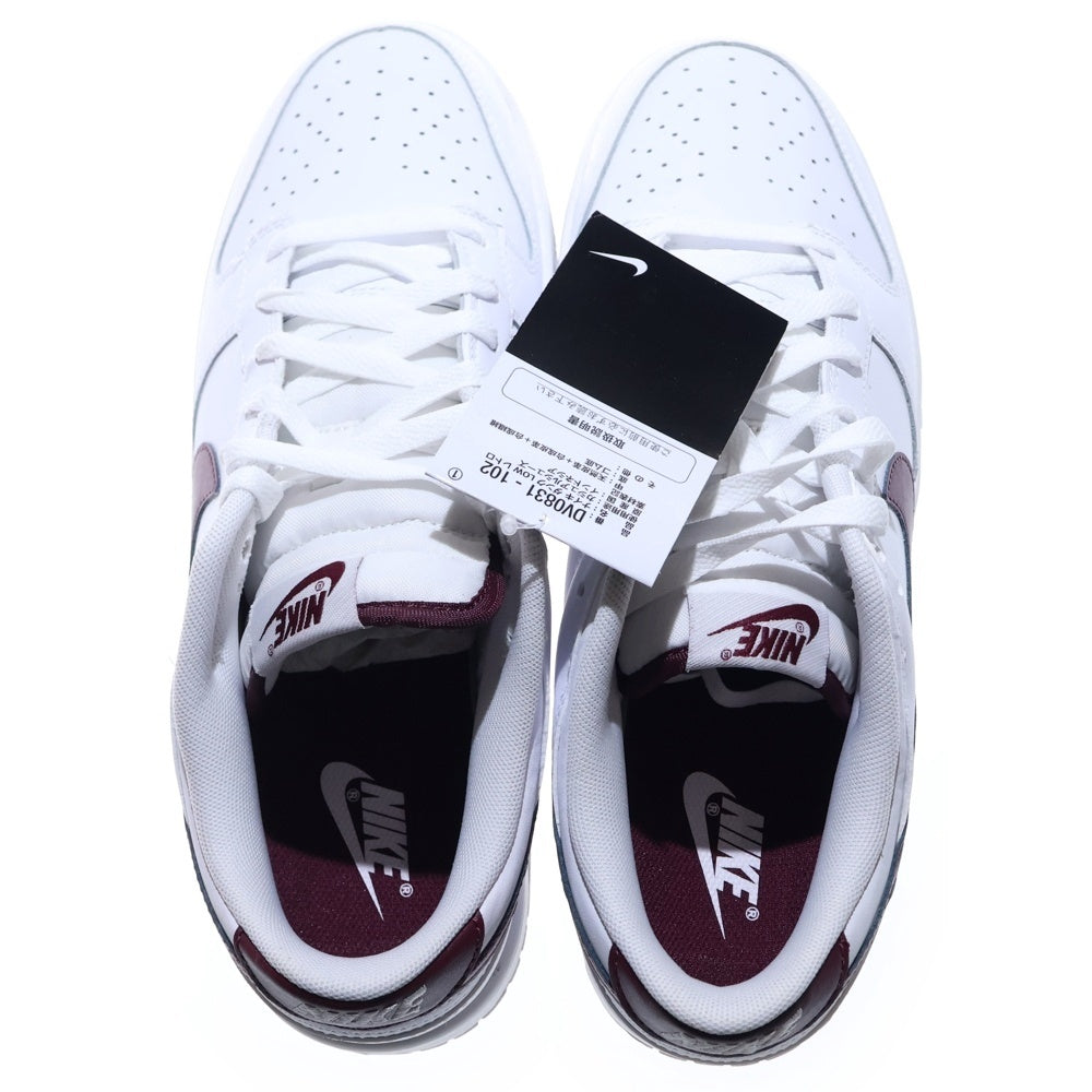 NIKE(ナイキ) DUNK LOW Night Maroon ダンク ナイトマルーン ローカットスニーカー ホワイト/バーガンディ US10/28.0cm DV0831-102