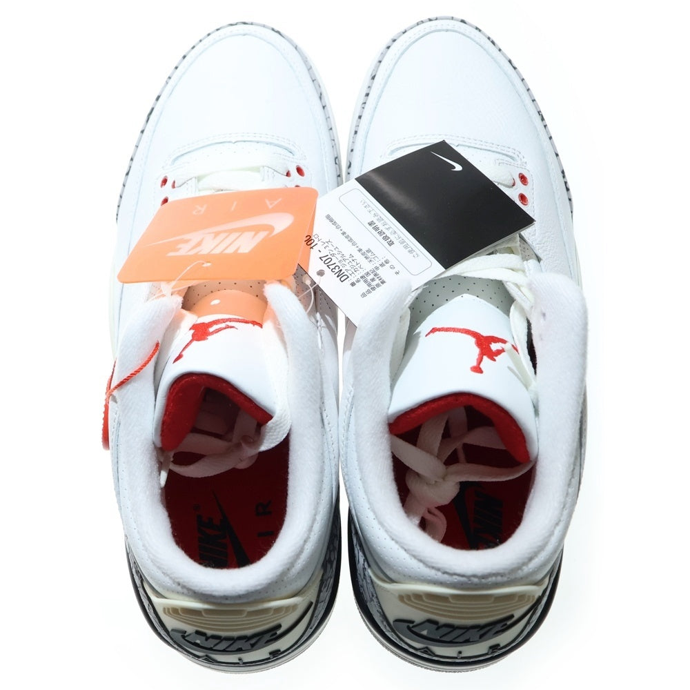 NIKE(ナイキ) AIR JORDAN 3 RETRO White Cement Reimagined エアジョーダン レトロ リイマジンド ミッドカットスニーカー ホワイト/グレー US10/28.0cm DN3707-100
