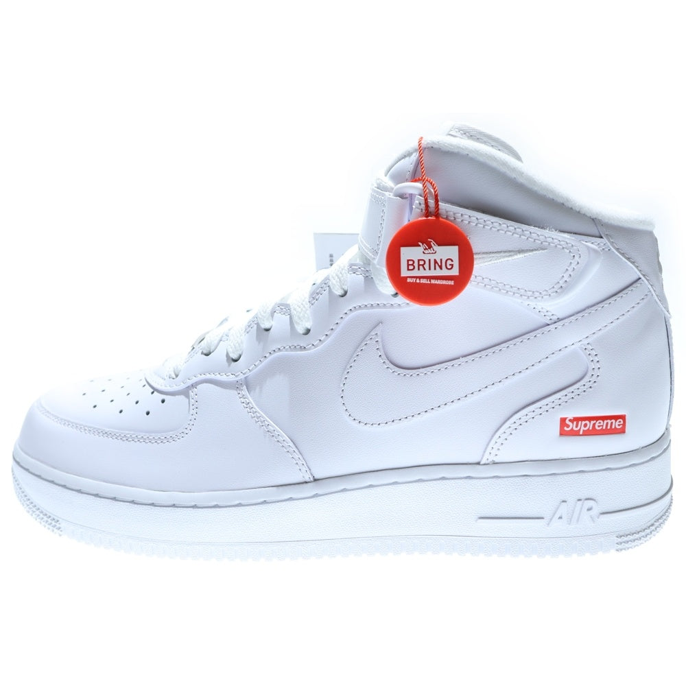NIKE(ナイキ) ×SUPREME AIR FORCE 1 MID シュプリーム エアフォース 1 ミッドカットスニーカー ホワイト US9.5/27.5cm FZ8784-100