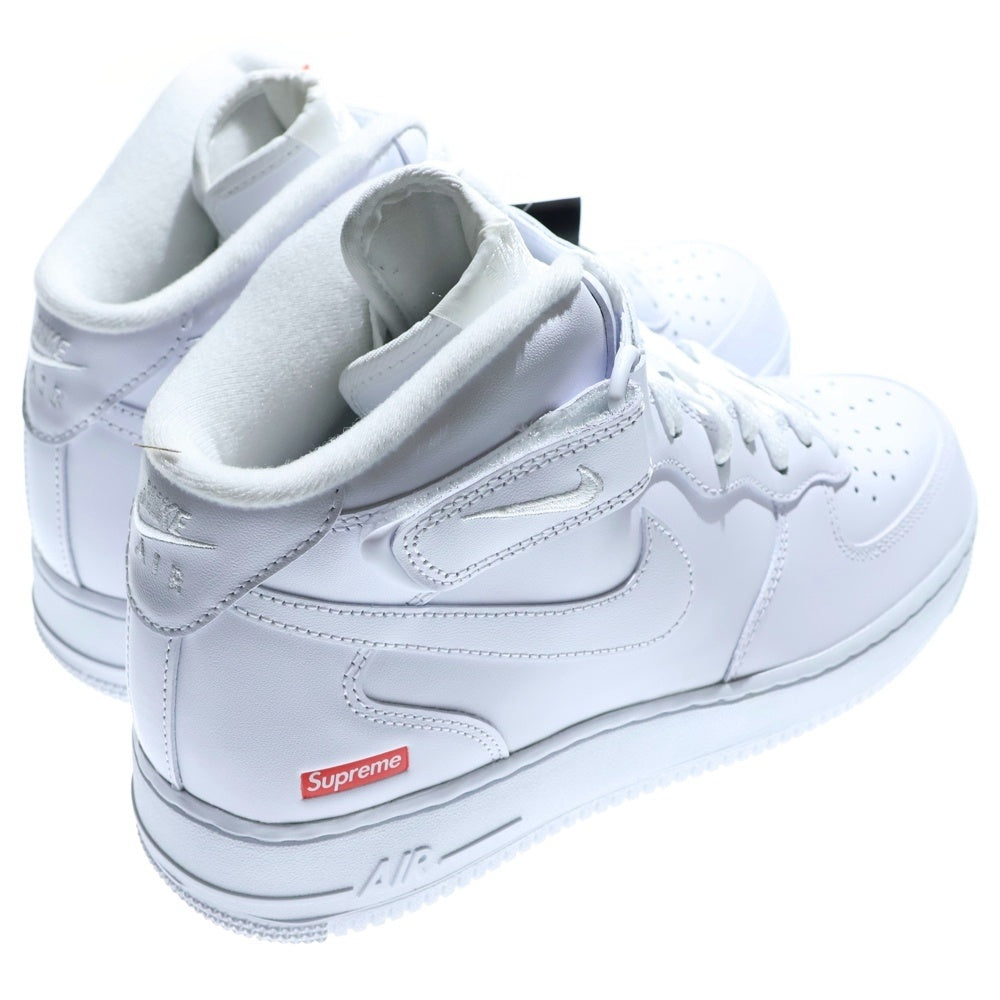 NIKE(ナイキ) ×SUPREME AIR FORCE 1 MID シュプリーム エアフォース 1 ミッドカットスニーカー ホワイト US9.5/27.5cm FZ8784-100
