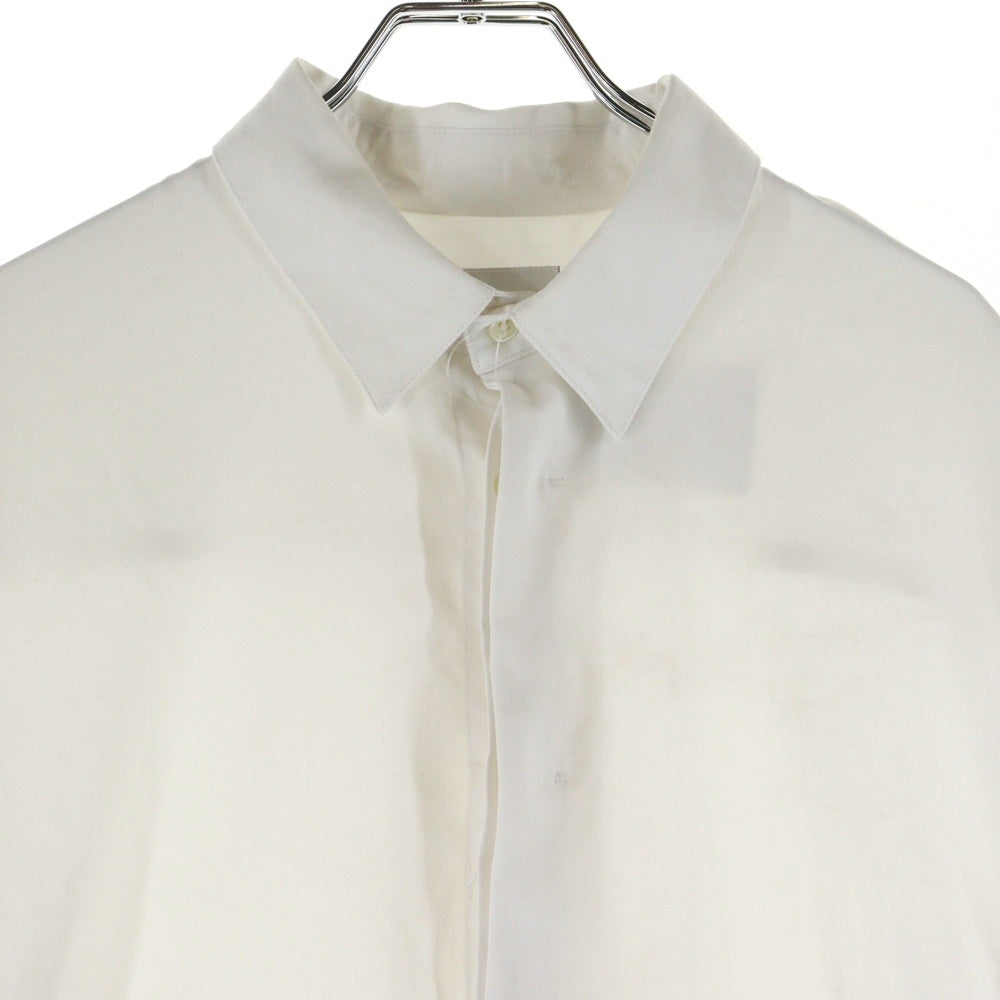 Lui's(ルイス) フロントボタン レーヨン 半袖 シャツ LUZ2031304A0004 ホワイト