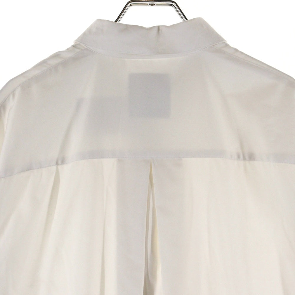 Lui's(ルイス) フロントボタン レーヨン 半袖 シャツ LUZ2031304A0004 ホワイト