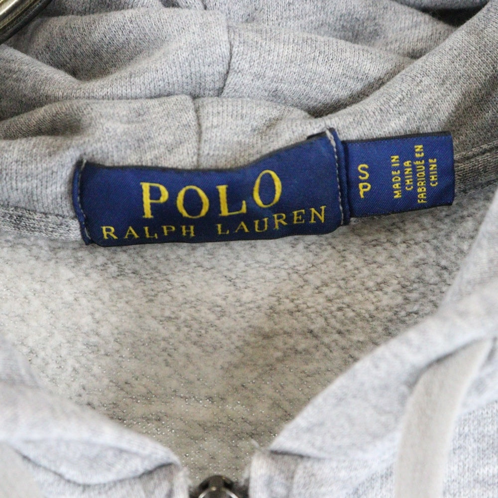 POLO RALPH LAUREN(ポロラルフローレン) フロント刺繍 ジップアップ フーディーパーカー 710677065001 グレー