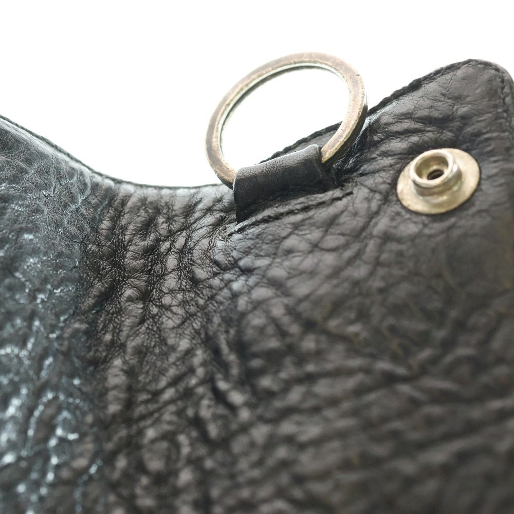 CHROME HEARTS(クロムハーツ) KEY CASE キーケース クロスボールボタン レザーキーケース ブラック