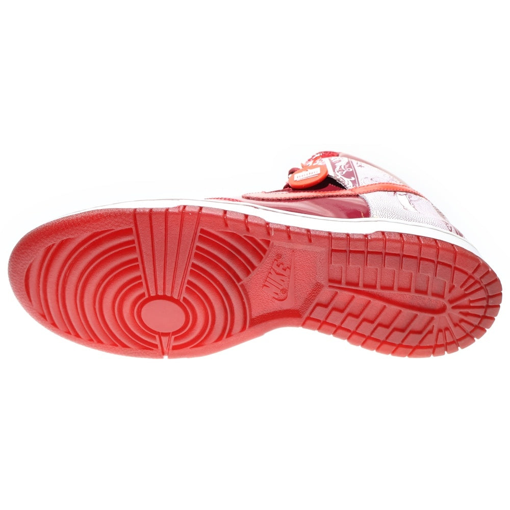 NIKE(ナイキ) 【観賞用】DUNK HIGH PRM DONTRELLE 313599-681 ダンクハイ ハイカットスニーカー シューズ レッド/ホワイト US10/28.0cm