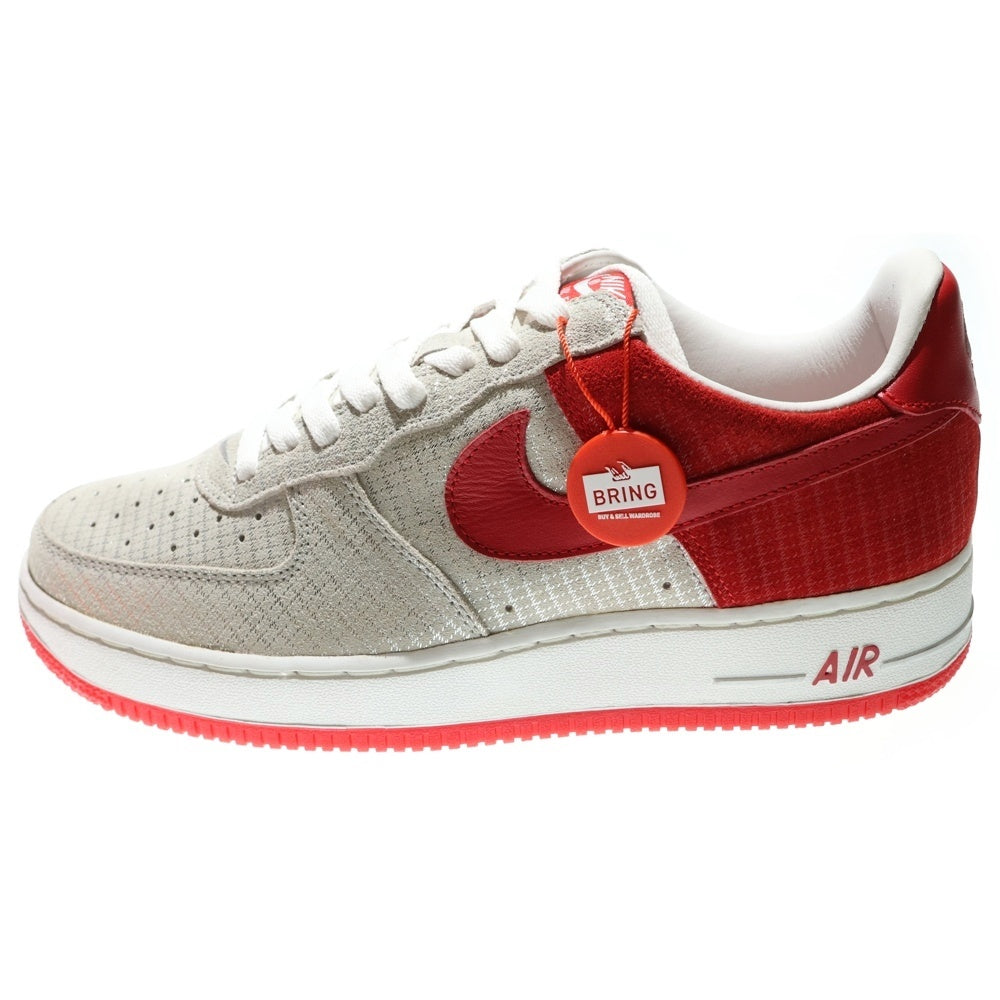 NIKE(ナイキ) 【観賞用】AIR FORCE 1 PREMIUM 312945-061 エアフォース1 ローカットスニーカー シューズ レッド/グレー US9.5/27.5cm