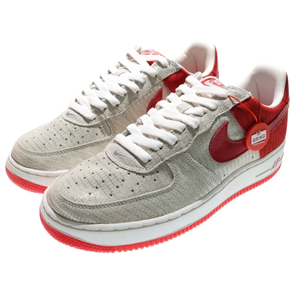 NIKE(ナイキ) 【観賞用】AIR FORCE 1 PREMIUM 312945-061 エアフォース1 ローカットスニーカー シューズ レッド/グレー US9.5/27.5cm