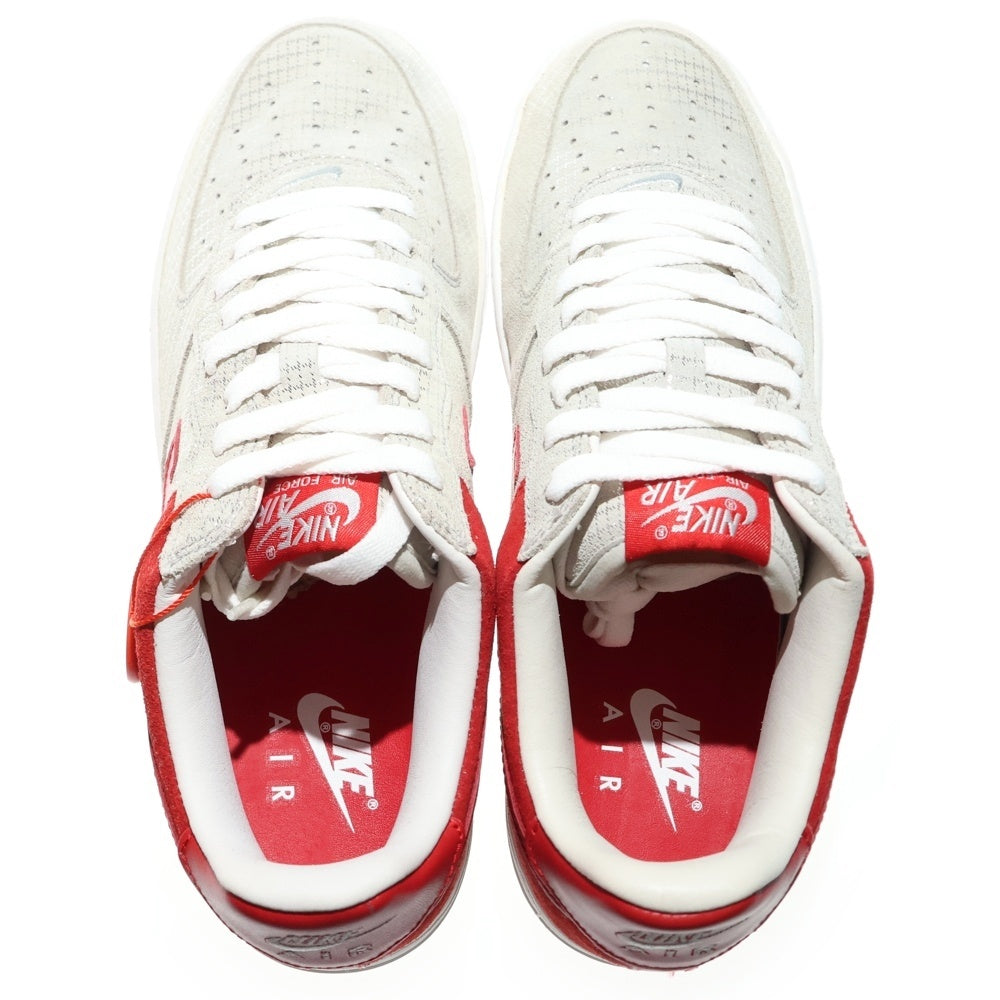 NIKE(ナイキ) 【観賞用】AIR FORCE 1 PREMIUM 312945-061 エアフォース1 ローカットスニーカー シューズ レッド/グレー US9.5/27.5cm