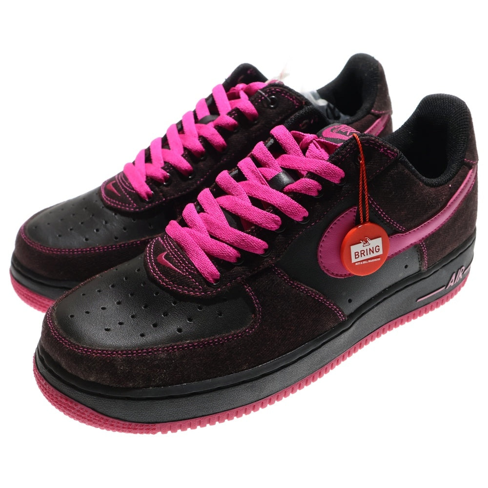NIKE(ナイキ) 【観賞用】WMNS AIR FORCE 1 307109-064 ウィメンズ エアフォース1 ローカットスニーカー シューズ ブラック/ピンク US11.5/28.5cm