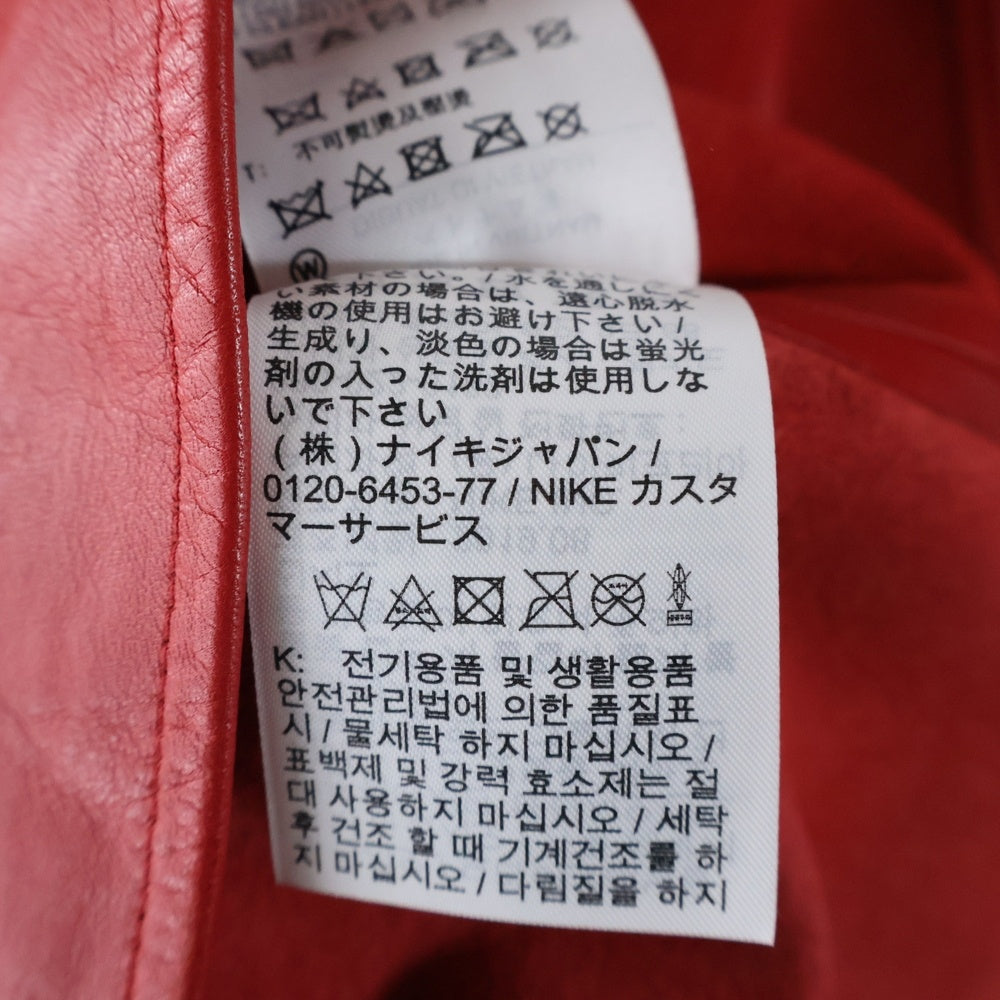 SUPREME(シュプリーム) 19AW ×NIKE Leather Baseball Jersey ナイキ レザー バスケットボール 半袖シャツ レッド CK6221-687