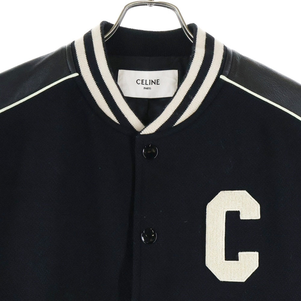 CELINE(セリーヌ) 22SS Classic Wool Teddy Jacket Cワッペンロゴ