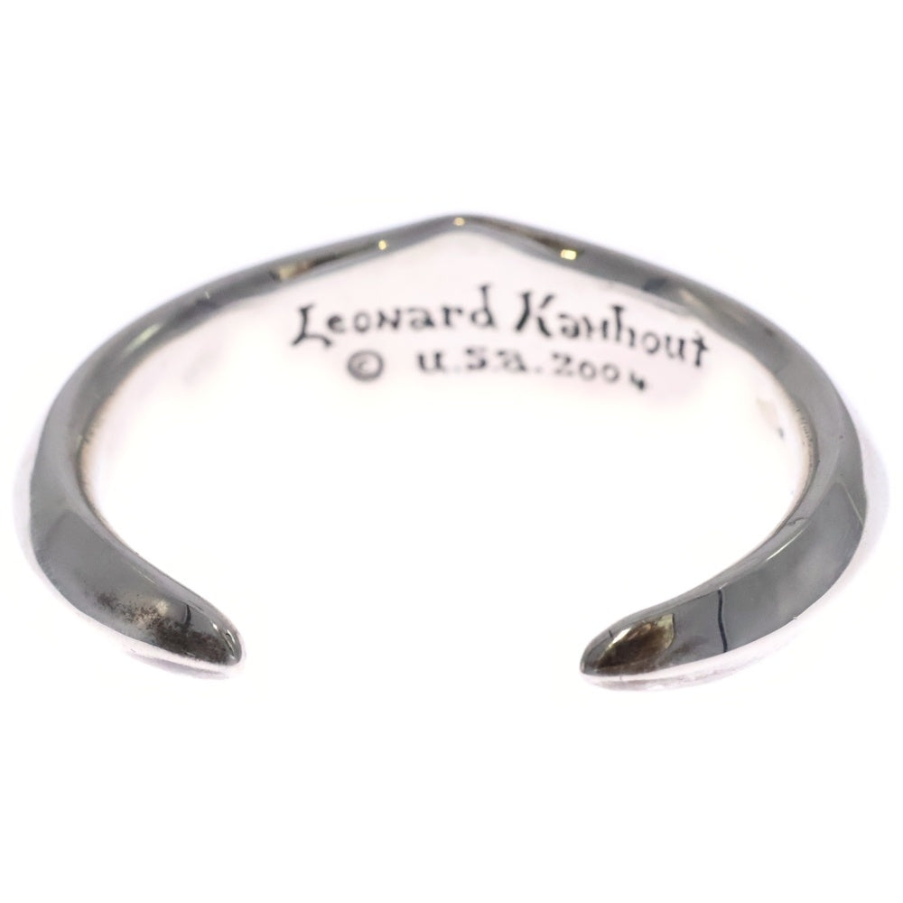 LEONARD KAMHOUT(レナードカムホート) シルクカフ バングル ブレスレット シルバー