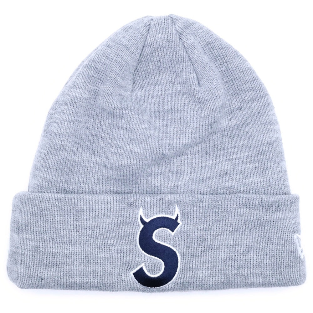 SUPREME(シュプリーム) 22AW ×New Era S Logo Beanie Heather Grey ニューエラ ロゴ刺繍 ビーニー ニット帽 グレー