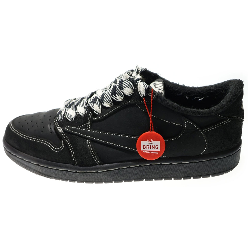 NIKE(ナイキ) ×TRAVIS SCOTT AIR JORDAN1 LOW OG SP トラヴィススコット エアジョーダン1 ブラックファントム ローカットスニーカー ブラック US9/27.0cm DM7866-001
