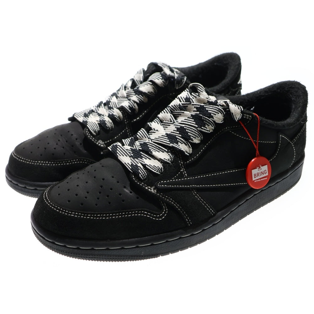 NIKE(ナイキ) ×TRAVIS SCOTT AIR JORDAN1 LOW OG SP トラヴィススコット エアジョーダン1 ブラックファントム ローカットスニーカー ブラック US9/27.0cm DM7866-001